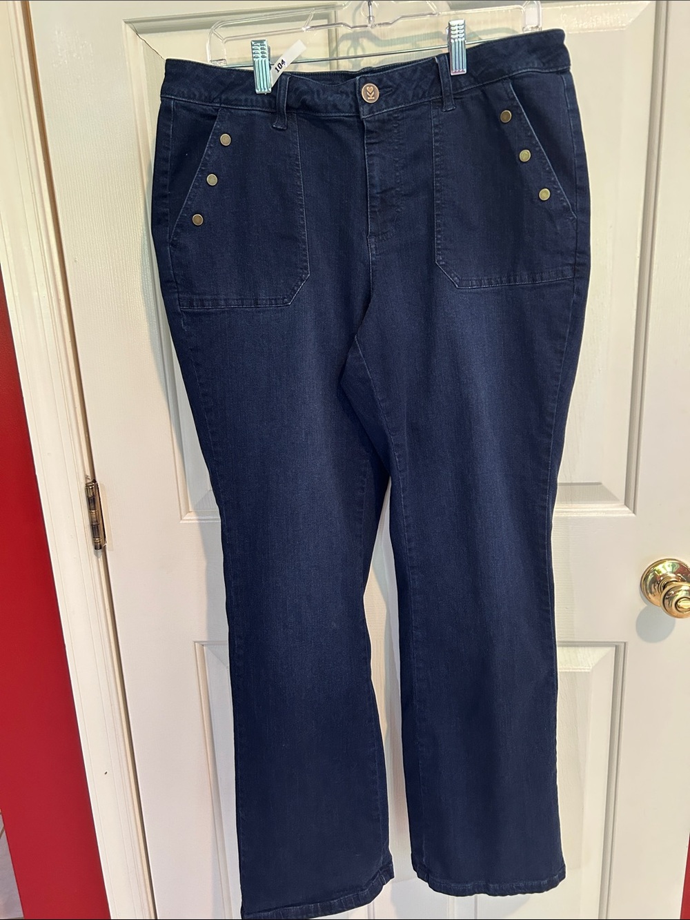 Belle by Kim Gravel Dark Navy TripleLuxe Denim Jeans